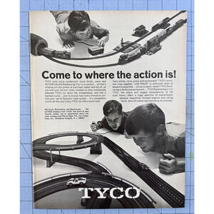 1969 Tyco Road Racing Original Vintage Advertisement HO Slot Cars Toys Print Ad